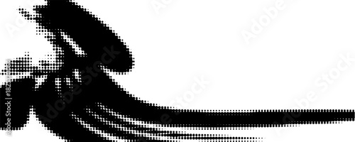 Corner border made of silver metallic ribbons with butterflies. Melted outline with gradient shadow. Vector.