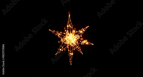 christmas, star, black, glowing, glittering, twinkle, sparkle, festive, holiday, shine, bright, luminous, golden, cosmic, celestial, abstract, night, dark, elegant, glossy, design, vector, radiance, s