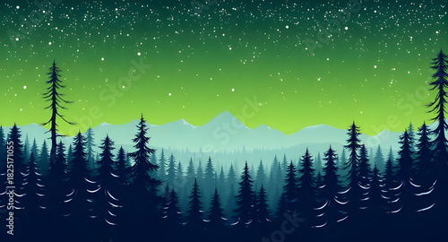 winterland,forest,cartoon,background,snow,tree,pine,fir,landscape,nature,cold,chill,frost,ice,sky,hill,mountain,white,outdoor,scene,scenery,seasonal,december,christmas,newyear,holiday,vector,illustrat