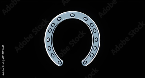 horseshoe, vector, lucky, charm, fortune, talisman, metal, iron, equine, equestrian, rustic, cowboy, western, vintage, retro, outline, silhouette, illustration, graphic, design, clipart, template, ico