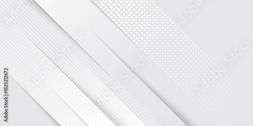 Grey white abstract background paper shine and layer element vector for presentation design. Suit for business, corporate, institution, party, festive, seminar, and talks