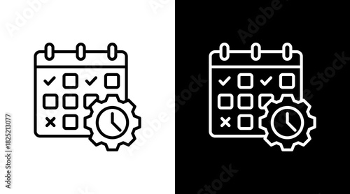 Scheduling With Icon Set Design