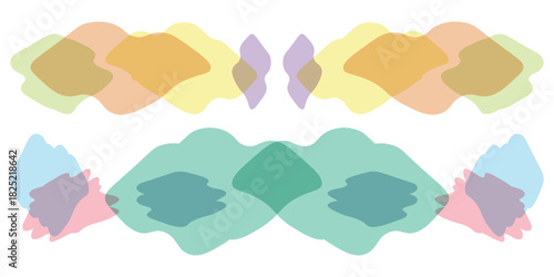 Abstract blob oval figure set. Amoeba, organic bubble liquid. Irregular shapes varios form. Vector illustration