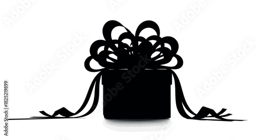 Elegant gift box with a large decorative bow perfect for celebrations