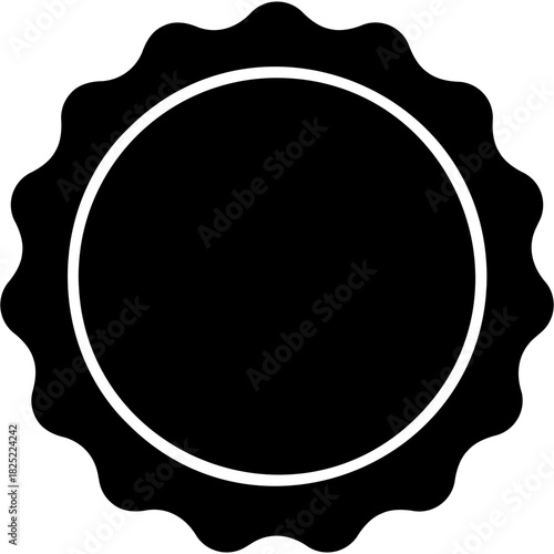 Glyph Solid Gold Seal Icon