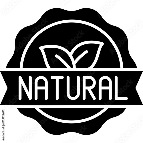 Glyph Solid Natural Product Icon