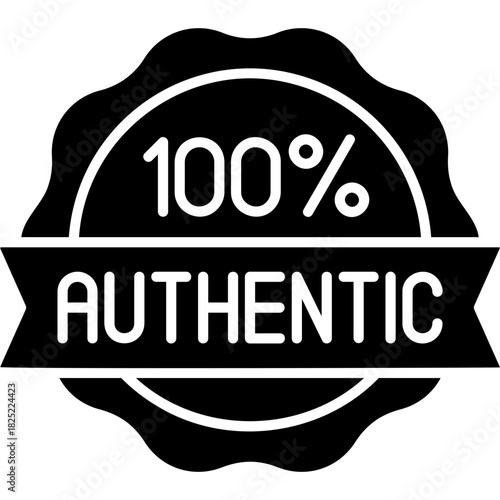 Glyph Solid Authentic Icon