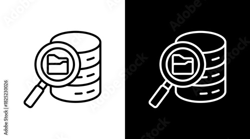 Database With Icon Set Design