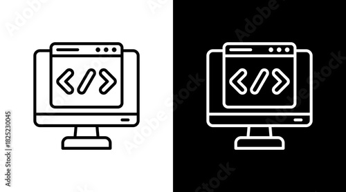 Code With Icon Set Design