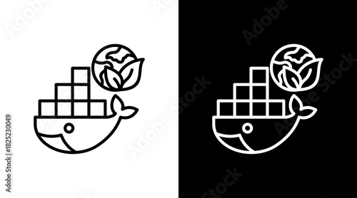 Docker With Icon Set Design