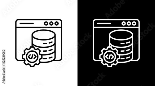 Backend With Icon Set Design