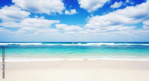 Fototapeta Naklejka Na Ścianę i Meble -  tropical beach with blue sky