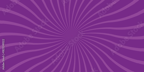 Swirling purple radial lines creating a hypnotic vortex or sunburst effect on a solid purple background, perfect for retro or psychedelic design themes