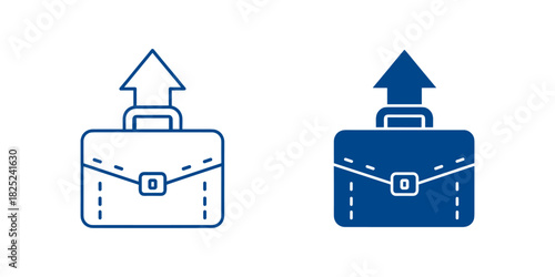 Set of two security camera icons, one outline and one filled silhouette, representing surveillance and monitoring technology, isolated on
