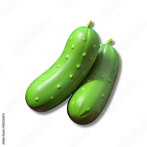 cucumber on white