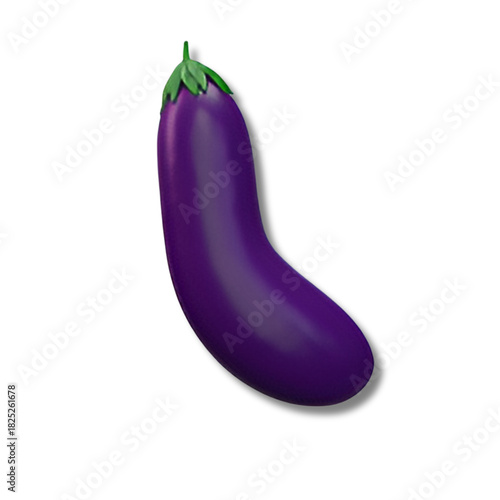 eggplant isolated on white