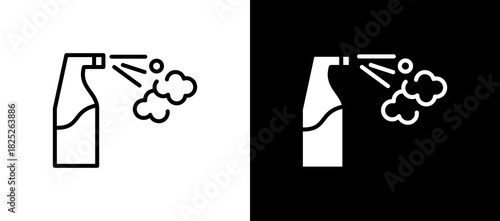 Spray blackwhite icon
