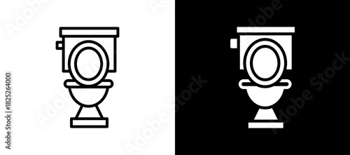 Toilet blackwhite icon