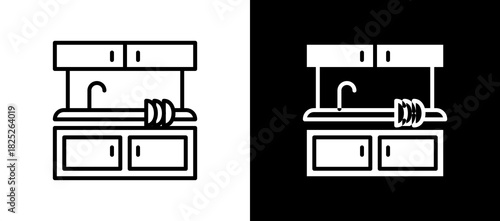 Kitchen blackwhite icon