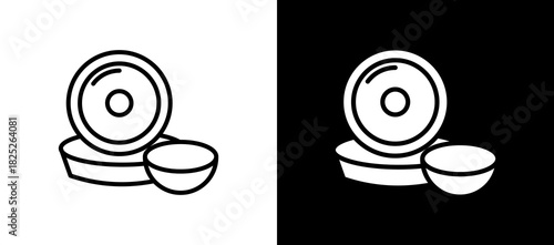 Dish blackwhite icon