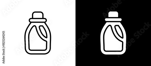 Laudry Detergent blackwhite icon