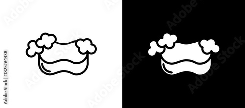 Sponge blackwhite icon