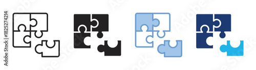 Collaboration icon set multiple style collection