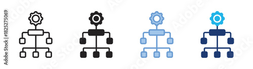 Framework icon set multiple style collection