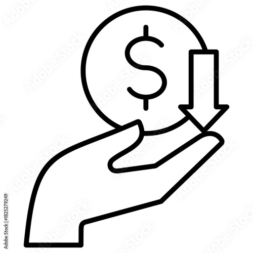 Low Price Outline Icon