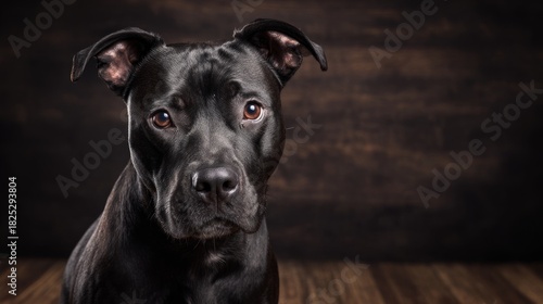 liberality. Closeup portrait of an adorable dog with soft lighting and copy space. wildlife magazines, conservation campaigns, designed for nature documentaries and education.
