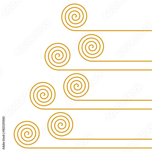 Abstract Chinese spiral ornament. vector EPS