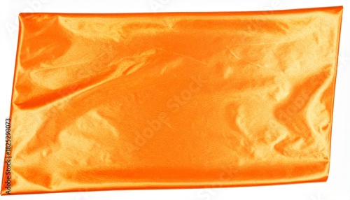 Vibrant Orange Satin Fabric, Smooth Texture, Luxurious Drape, Shiny Surface, Elegant Material, Soft 