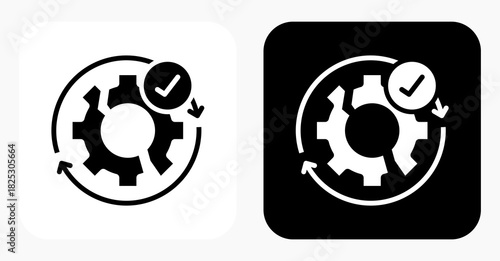 Recovery System black and white icon