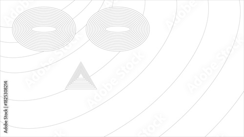 Photos abstract art lines face pessimistic background