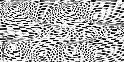simple black equal line wave pattern art for banner poster background.