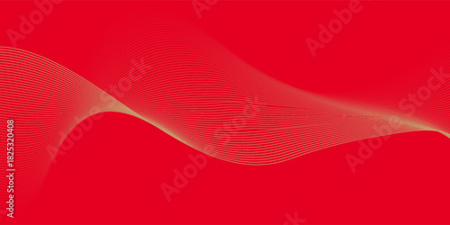 Abstract background with lines and waves. Medium banner size. Element for design. Vector background for brochure, booklet, flyer, poster.