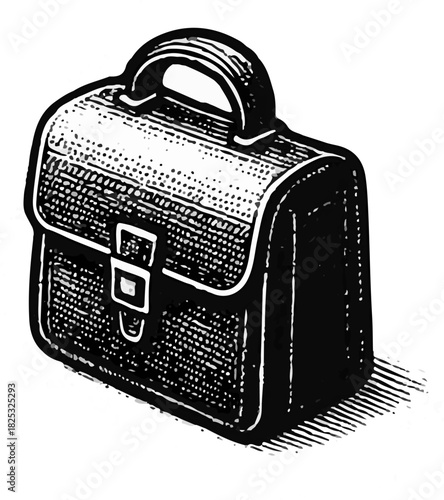 Leather School Satchel Vintage