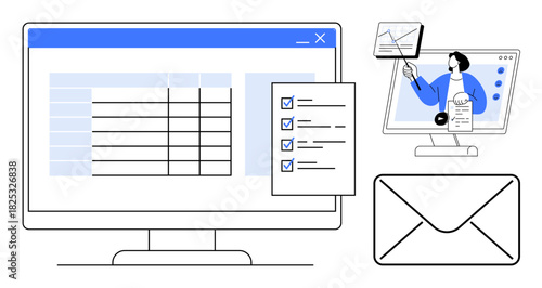 Data management. Digital tools for managing data, creating charts, and handling email integration. Data management improves digital workflows and reporting. For analytics, business, communication