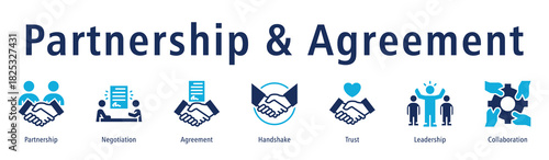 Partnership & Agreement Web Banner Duotone