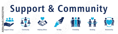 Support & Community Web Banner Duotone