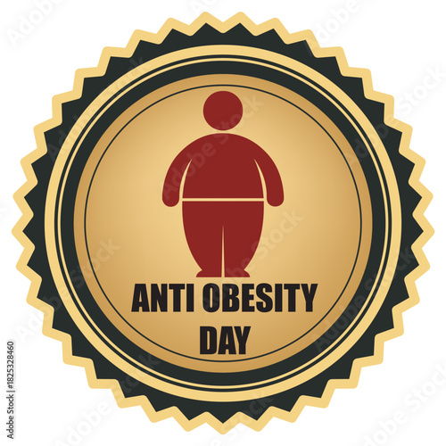 Anti-Obesity Day sticker