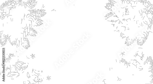 Abstract white and gray fractal patterns on a white background.