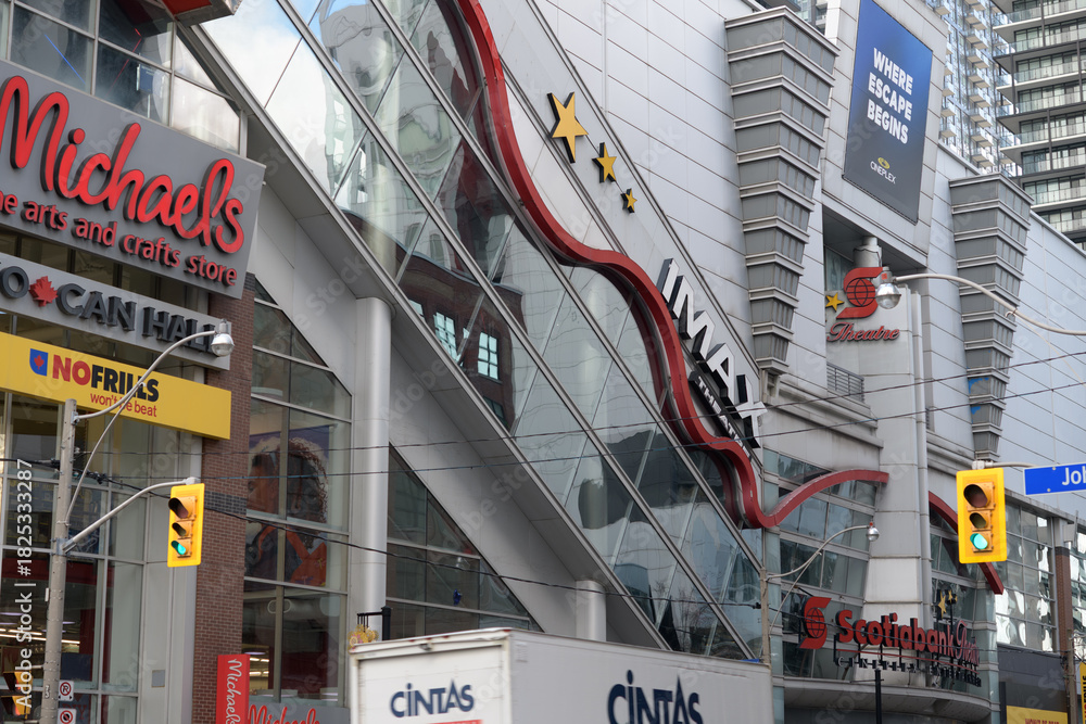 Fototapeta premium exterior of Scotiabank Theatre Toronto located at 259 Richmond St W, Toronto