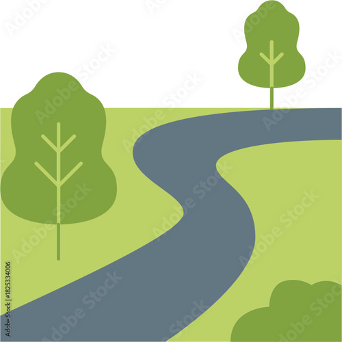 Green Path Illustration