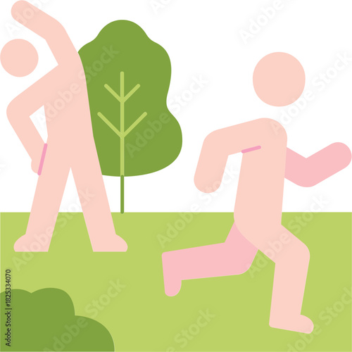 Active Day Illustration