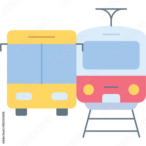 Public Transportation Illustration
