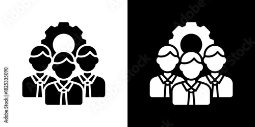 Team Icon Vector Illustration. Designed For Creative Flexibility In Light And Dark Versions. 