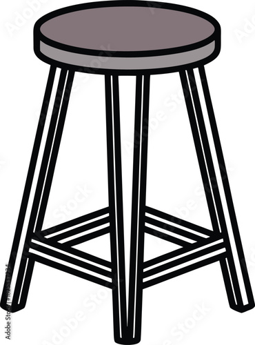 wooden chair isolated on white