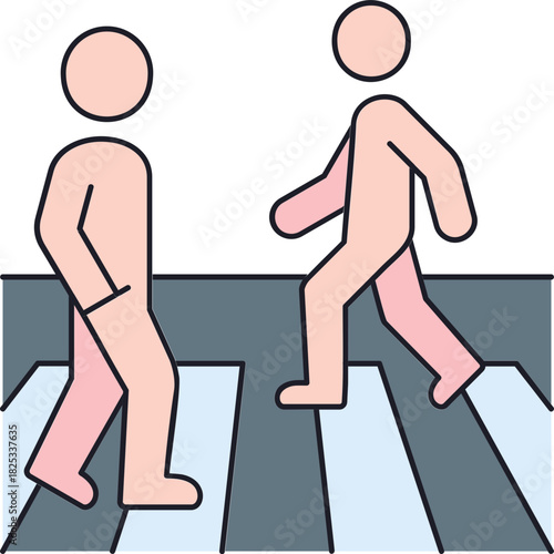 City Pedestrian Traffic Sticker