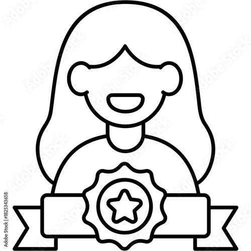 Line Art Ambassador Icon